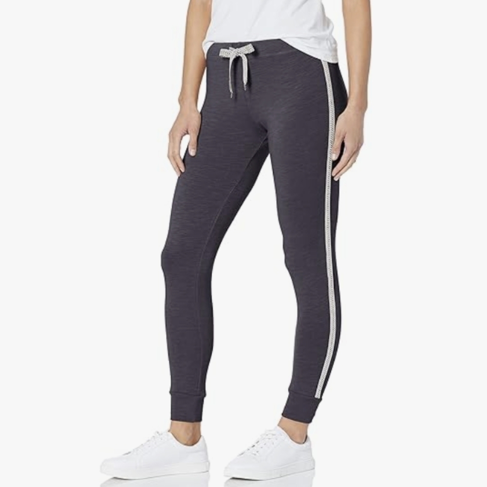 Monrow Skinny Sweats Chevron Trim Women's Small